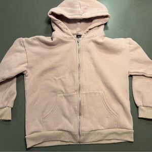 Women's Light Pink Zip-Up Hoodie